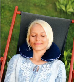 Image SISSEL BUCHI Cuscino per il collo da viaggio e relax colore Blu