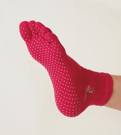 Image SISSEL PILATES Socks viscosa - L/XL (41-45), rosso