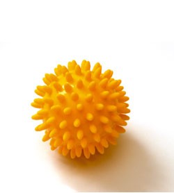 Image SISSEL SPIKY-BALL  8 cm, sfusa, cf 10 pz, giallo