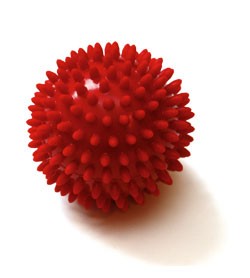 Image SISSEL SPIKY-BALL set 2 pz  9 cm, rosso