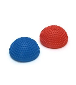 Image SISSEL SPIKY DOME palla riccio per massaggio confezione 2 pezzi (1 Blu e 1 Rosso)