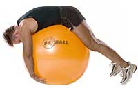 Image 1 - Rückendehnungsübung auf SISSEL Gymnastikball