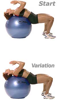 Rücken- und Unterleibsstretch mit SISSEL Gymnastikball
