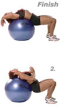 Image 2 - Rücken- und Unterleibsstretch mit SISSEL Gymnastikball