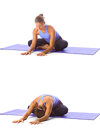 Image 2 - Yoga: Vorwärtsbeuge in gehockter, angewinkelter (Beine) Sitzposition