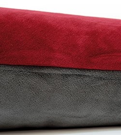Image Federa Velour COMFORT, Bordeaux/Grigio