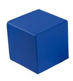 Cuscino a cubo cm 40 x 40 x 40, Blu Atollo