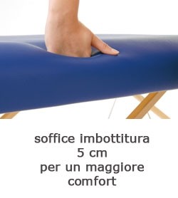 Image SISSEL BASIC lettino portatile 60 x 186 cm, blu