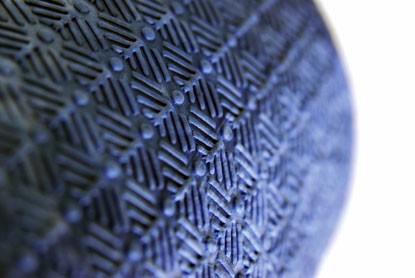 Image SISSEL® PILATES ROLLER SOFT rullo tubo morbido per pilates matwork 90 cm colore Blu Marmorizzato