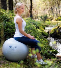 Image SISSEL SECUREMAX Ball 65 cm Pallone fisioterapia e pilates Viola