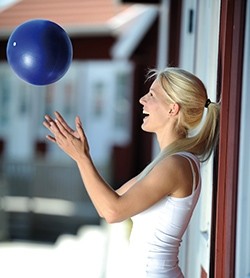 Image SISSEL® Pilates Ball, 22 cm, blu